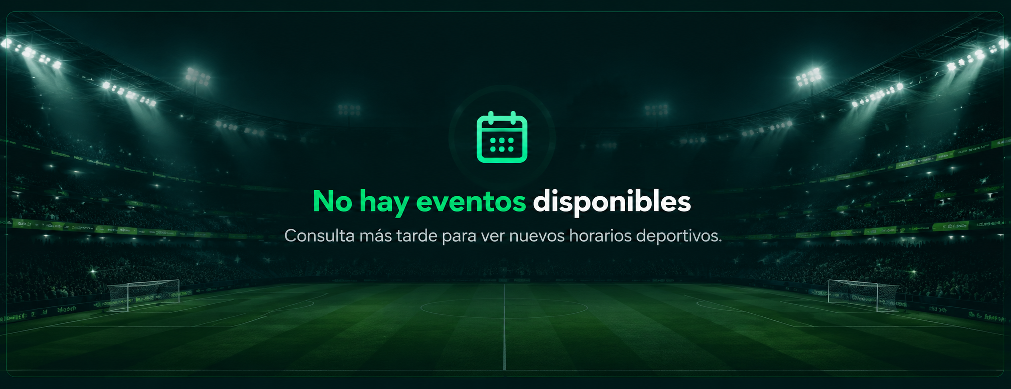No hay eventos disponibles